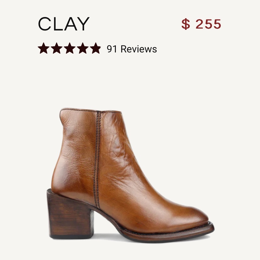 Nwt Sutro Boots Clay Honey Brown Tan Leather Ankle Boots Booties Zipper Closure